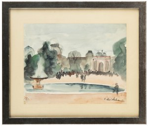 Sonia Lewitska (1874-1937 Paryż), Widok na Łuk Triumfalny Carrousel w Paryżu