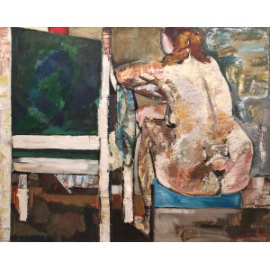 Tadeusz Ciesiulewicz (1936 Vilnius - 1997), Nude with armchair, 1963.