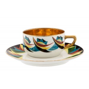 Cup with saucer, Chodzież ?, 1929.