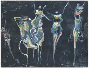 Alfred Aberdam (1894 Lwów - 1963 Paryż), Tańczące kobiety