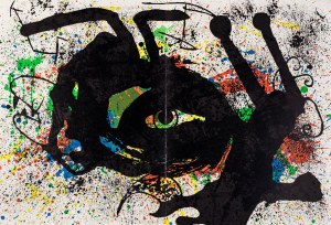 Joan Miró, Kompozycja z albumu ''Derrière le Miroir” no 203, 1973