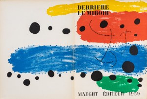 Joan Miró, Okładka z albumu Derierre Le Miroir, Maeght Editeur, 1959