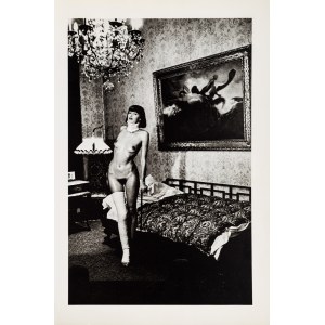 Helmut Newton, Jenny Kapitan-Pension Dorian, Berlin 1977 from the portfolio ''Special Collection 24 photos lithographs'', 1979.