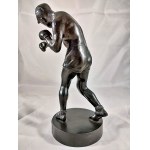 Cabinet figurine Boxer Kasli iron foundry