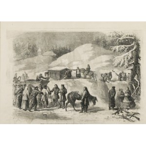 Artysta nieokreślony, XIX w., Zatrzymani przez śnieg