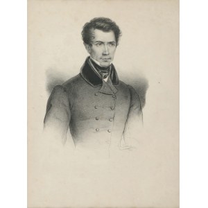 LECLER, XIX w., Portret mężczyzny w surducie