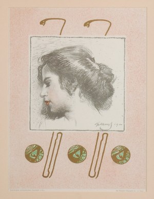 Gottlieb Teodor KEMPF (1871-1964), Głowa dziewczyny, 1900