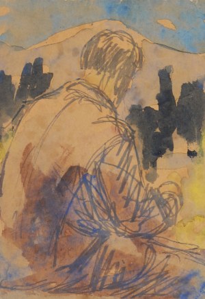 Wincenty BEDNARSKI (1904-1975), Siedzący mężczyzna