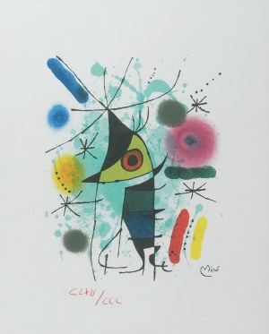 Joan MIRO (1883-1983) - według, Kompozycja z ptakiem