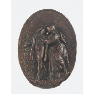 GUSTAW GROHE (1829-1906), Medalion owalny - „Idylla”