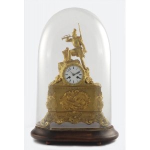 Zegar kominkowy z figurą żołnierza