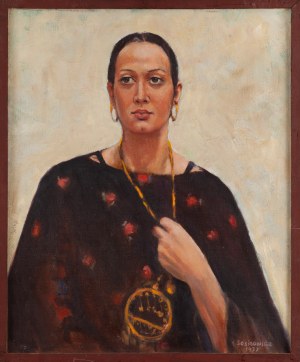 Hanna SOSINOWICZ (ur. XX w.), Portret Damy, 1977