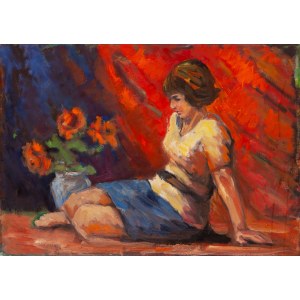 Hanna SOSINOWICZ (ur. XX w.), Dziewczyna z kwiatami, 1976