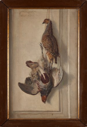 Jan STĘPIEŃ (1895? - 1976), Martwa natura z kuropatwami, 1931