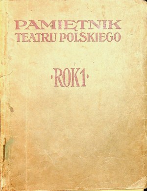 PAMIĘTNIK TEATRU POLSKIEGO Rok I. 1914