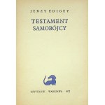 EDIGEY Jerzy - TESTAMENT SAMOBÓJCY Wydanie 1
