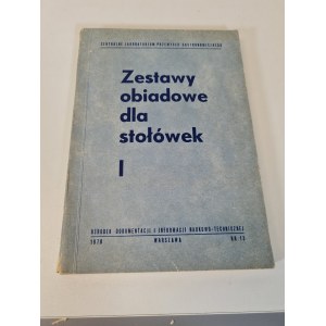 SEWERYN, BUCHOLC, RYGIEL, LEKI - DIETARY SETS FOR TABLES Volume I