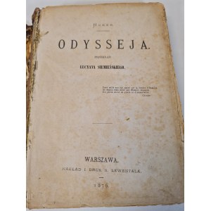 HOMER - ODYSSEJA v preklade Siemieńského 1876