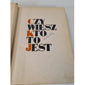 ŁOZA Stanisław - CZY WIESZ KTO TO JEST Warsaw 1938