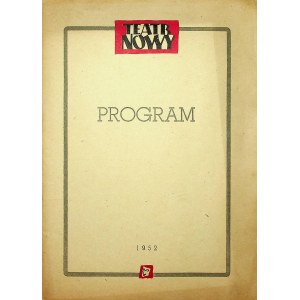 [PROGRAM TEATRALNY] 5-lecie TEATRU NOWEGO 1947-1952