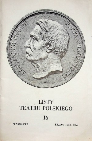[PROGRAM TEATRALNY] LISTY TEATRU POLSKIEGO NR 16, SEZON 1958-1959