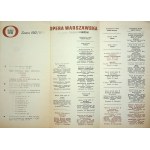 [THEATRAL PROGRAMME] WARSAW OPERA repertoire, February 1963.