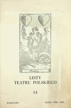 [PROGRAM TEATRALNY] LISTY TEATRU POLSKIEGO NR 14, SEZON 1958-1959