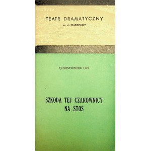 [THEATRAL PROGRAM] THE HAPPENING OF THAT CHRISTOPHER ON STOS (Christopher FRY), directed by Ludwig RENE, 1958.
