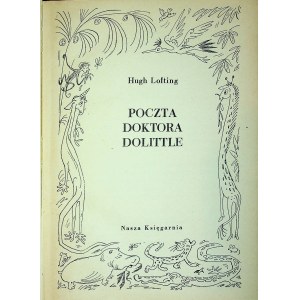 LOFTING Hugs - POCZTA DOKTORA DOLITTLE Ilustracje Lengren 1957 DUŻY FORMAT!