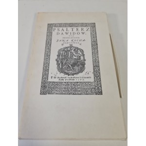 KOCHANOWSKI Jan - PSAŁTERZ DAWIDÓW Reprint I wydania