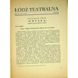 ŁÓDŹ TEATRALNA Nr.5(13) 1947/48 - BOLESŁAW PRUS