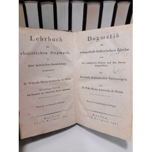 Martin Leberecht de Wette, Dogmatik 1821 r