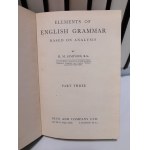 H.M. Simpson, Elements of English Grammar. Part Three, 1946 r