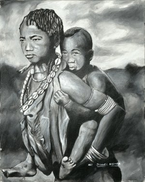 Jiguel Nsimba, Opuszczone dzieci w czasach wojny/ Abandoned children during war