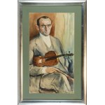 Julian FAŁAT (1853-1929), Portrét huslistu Pawla Kochańského, 1911