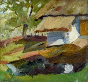 Franciszek TUREK (1882-1947), Przed wiejską chatą, 1931