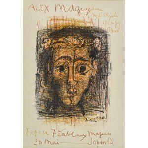 Pablo PICASSO (1881-1973), Plakat für eine Ausstellung von Gemälden von Alex Maguy in der Galerie de l'Elysee