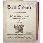 (RYGA). Der Stadt Riga Handels-Ordnung vom Jahr 1765.