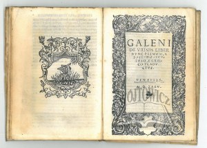 (STRUŚ Józef, GALENUS Claudius), Galeni libri, duo, nunc primum, a Iosepho, Struthio e greco translati.
