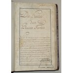(VAUBAN Sebastian)., Štyridsiatkové správy o Marechalovi de Vauban z roku 1734.