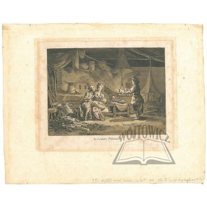 LE PRINCE Jean Baptiste (1734-1781), (Die polnische Lampe). La Lampe Polonoise.