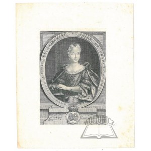 MARIA Leszczyńska (1715 - 1768), żona Ludwika XV, królowa Francji.