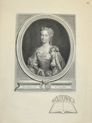 MARIA Leszczyńska (1715 - 1768), żona Ludwika XV, królowa Francji.