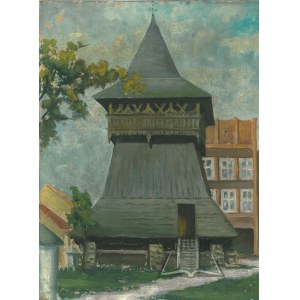 FISCHER Stanislaw (1879-1967), The bell tower in Bochnia.