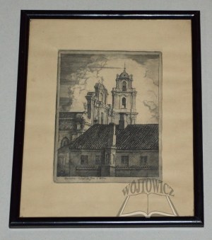 (HOPPEN Jerzy), Dzwonnica i kościół św. Jana w Wilnie.