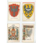 (PATRIOTISCH, Wappen, Militär, festlich). Postkartenalbum.