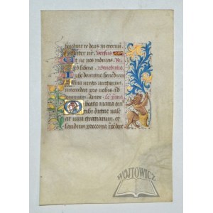 (MANUSKRYPT illuminated on parchment card).