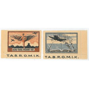 (STAMPS). (AEROTARG. Poland's first national airline, 2 stamps).
