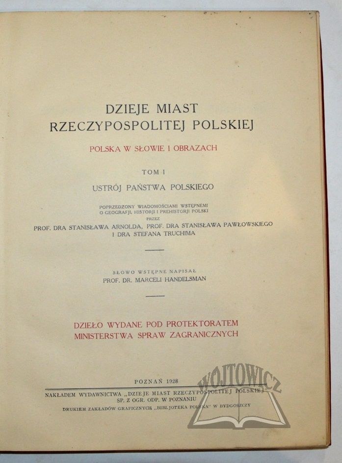DZIEJE Miast Rzeczypospolitej Polskiej. Polska w słowie i obrazach