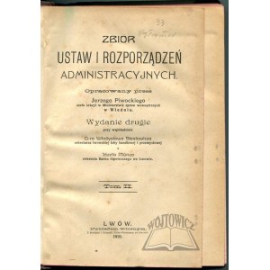 PIWOCKI Jerzy, Zbiór ustaw i rozporządzeń administracyjnych. T. 2.